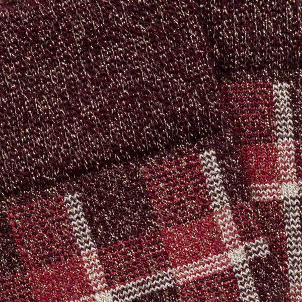 Detailansicht Strickmuster Socken Kim Bordeaux