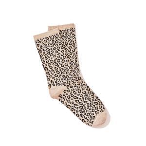 Royalties Paris Damen-Socken Lea Gold Leopardenmuster Grösse 36-40 – jetzt bei momoko.store