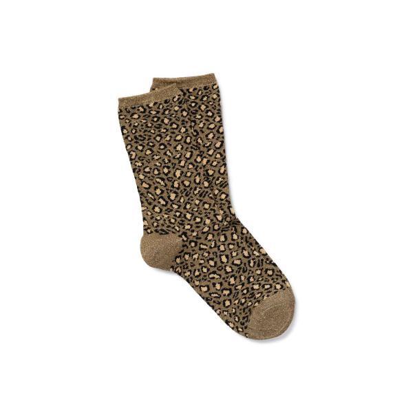 Royalties Paris Damen-Socken Lea Khaki Leopardenmuster Grösse 36-40 – jetzt bei momoko.store